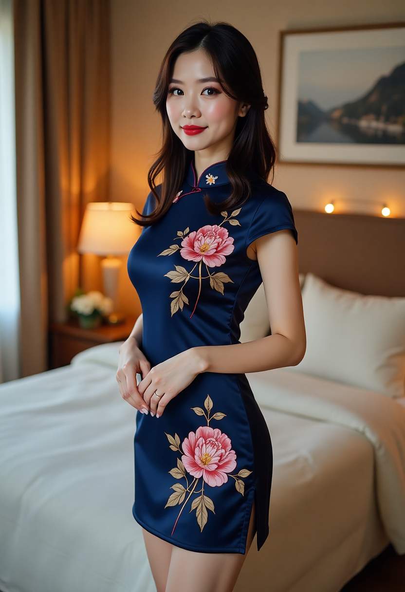 她从县城回来